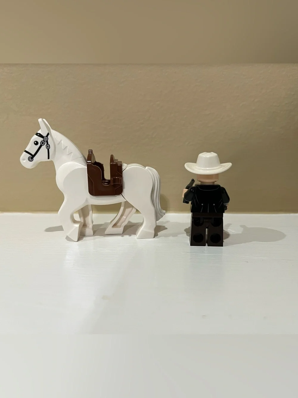 Lego Disney Lone Ranger with White Horse Mini Figure Toy With Accessories
